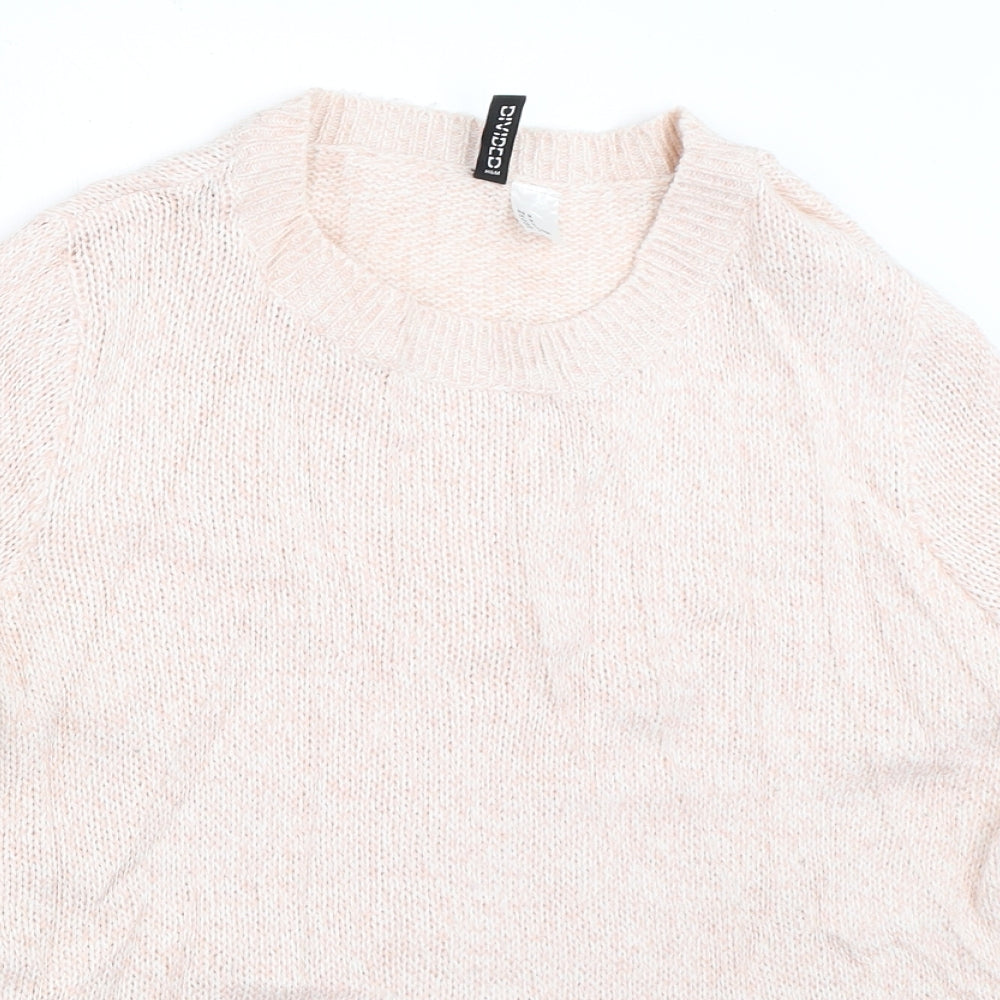 H&M Womens Pink   Pullover Jumper Size M