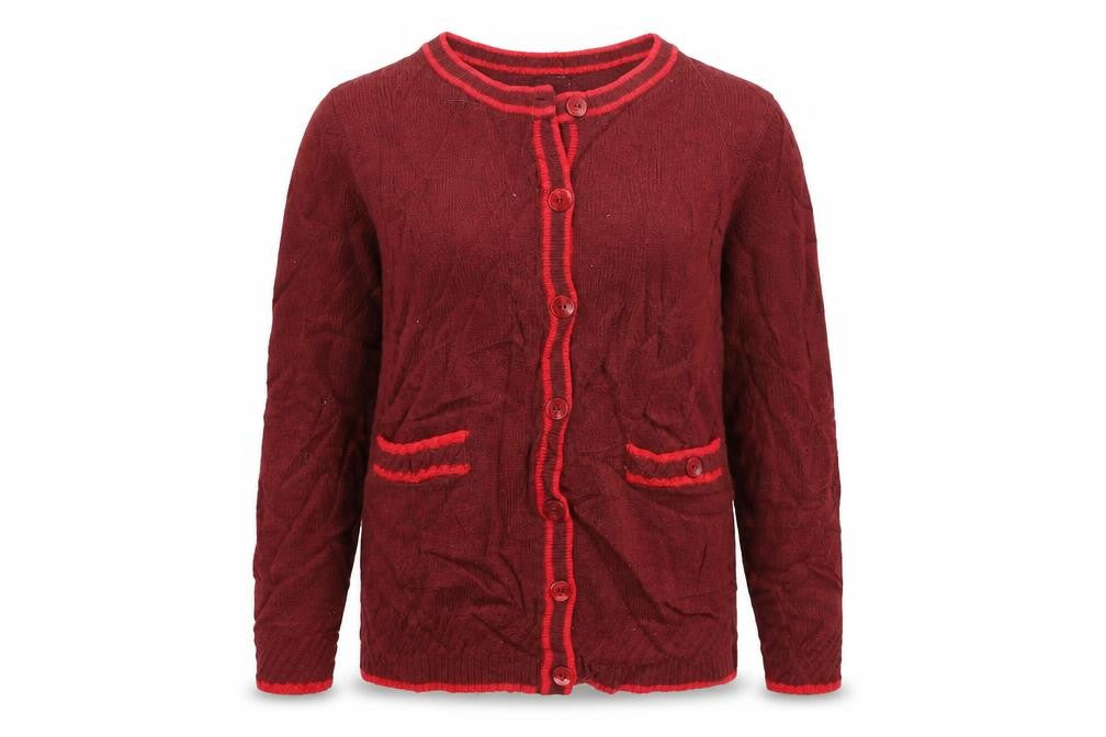 Marks & Spencer Womens Red   Cardigan Jumper Size 14