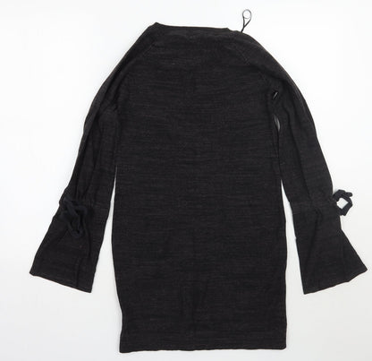 Next Womens Black   Jumper Dress  Size 6