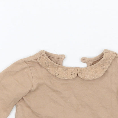 George Girls Brown   Basic T-Shirt Size 3-6 Months