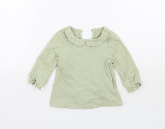 George Girls Green   Basic T-Shirt Size 3-6 Months