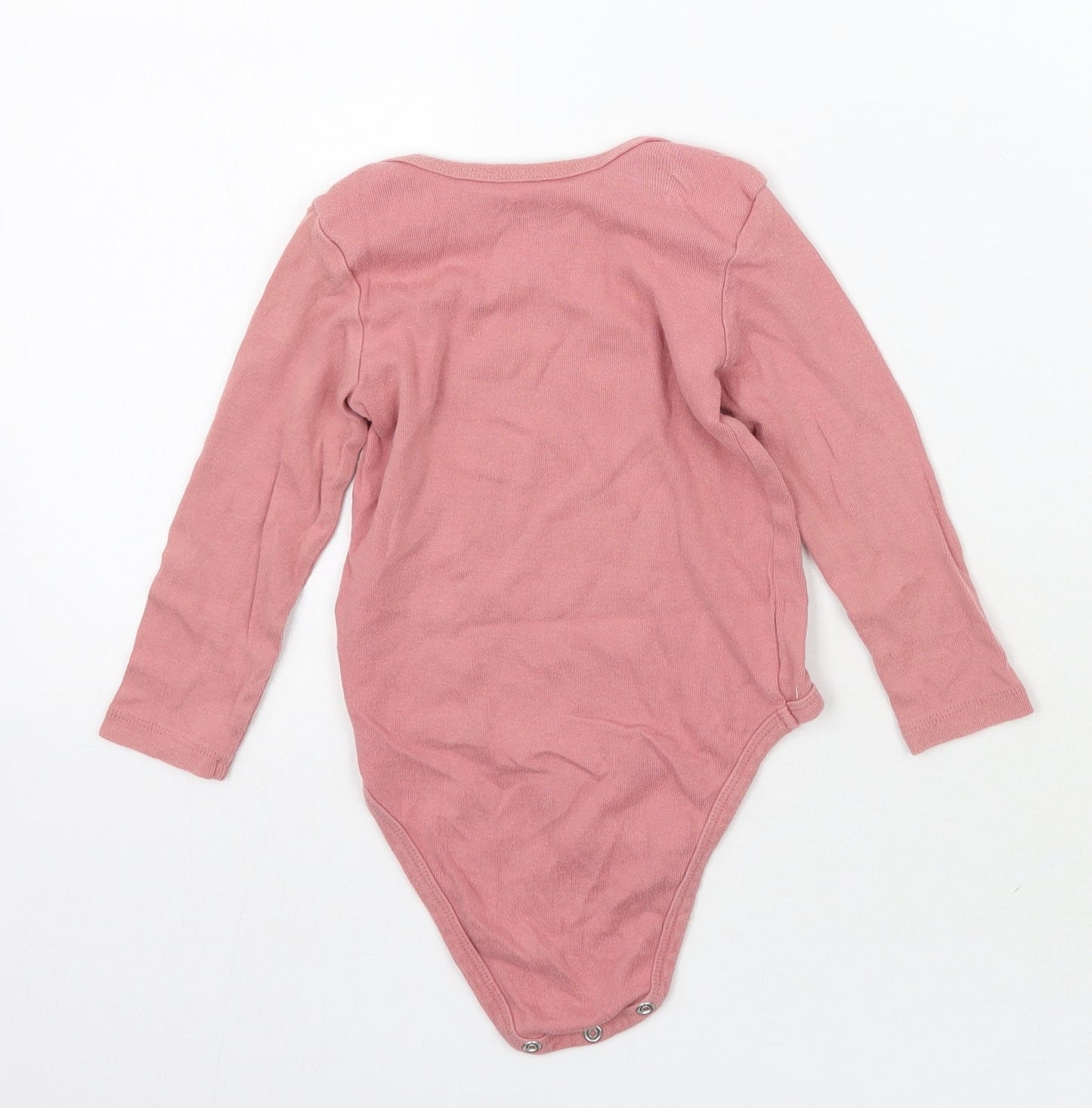 H&M Girls Pink   Babygrow One-Piece Size 12-18 Months