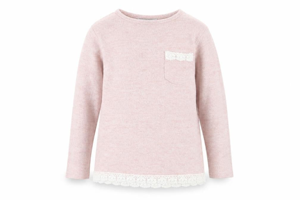 Primark Girls Pink   Pullover Jumper Size 6-7 Years