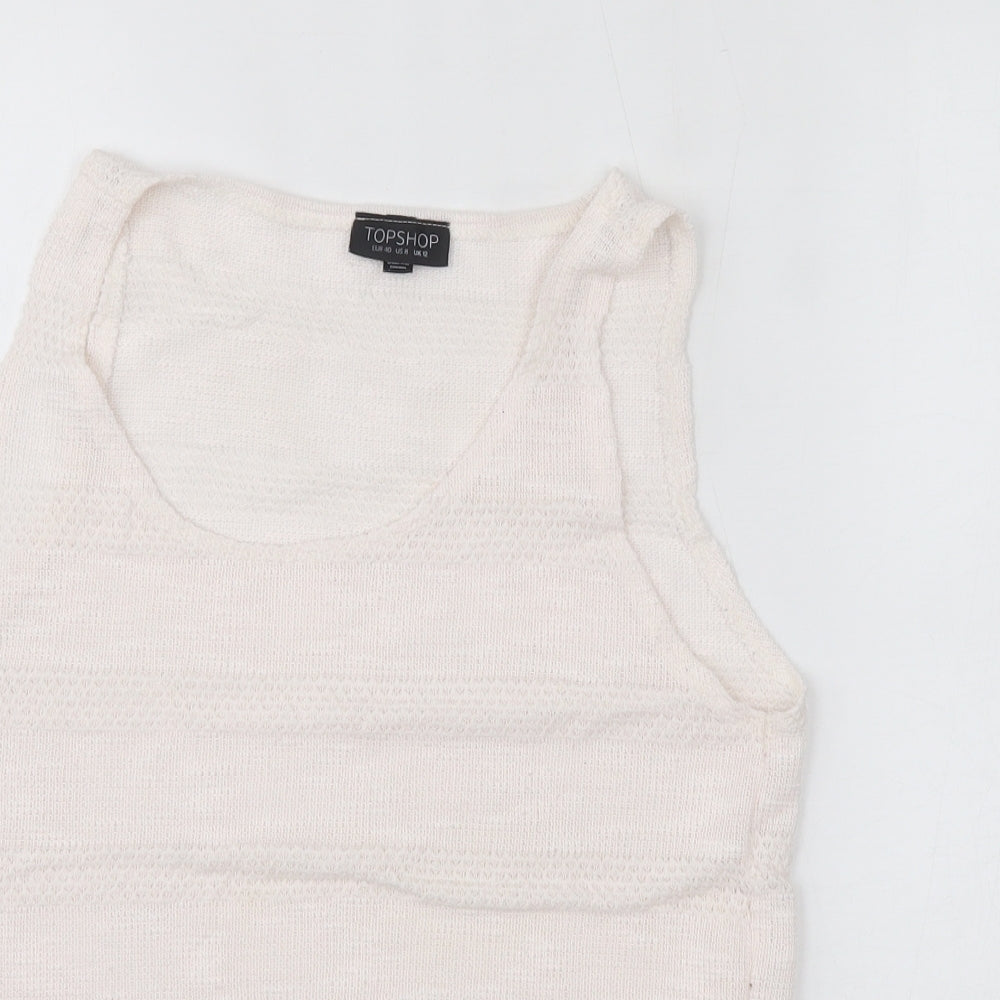 Topshop Womens Pink   Basic Tank Size 12
