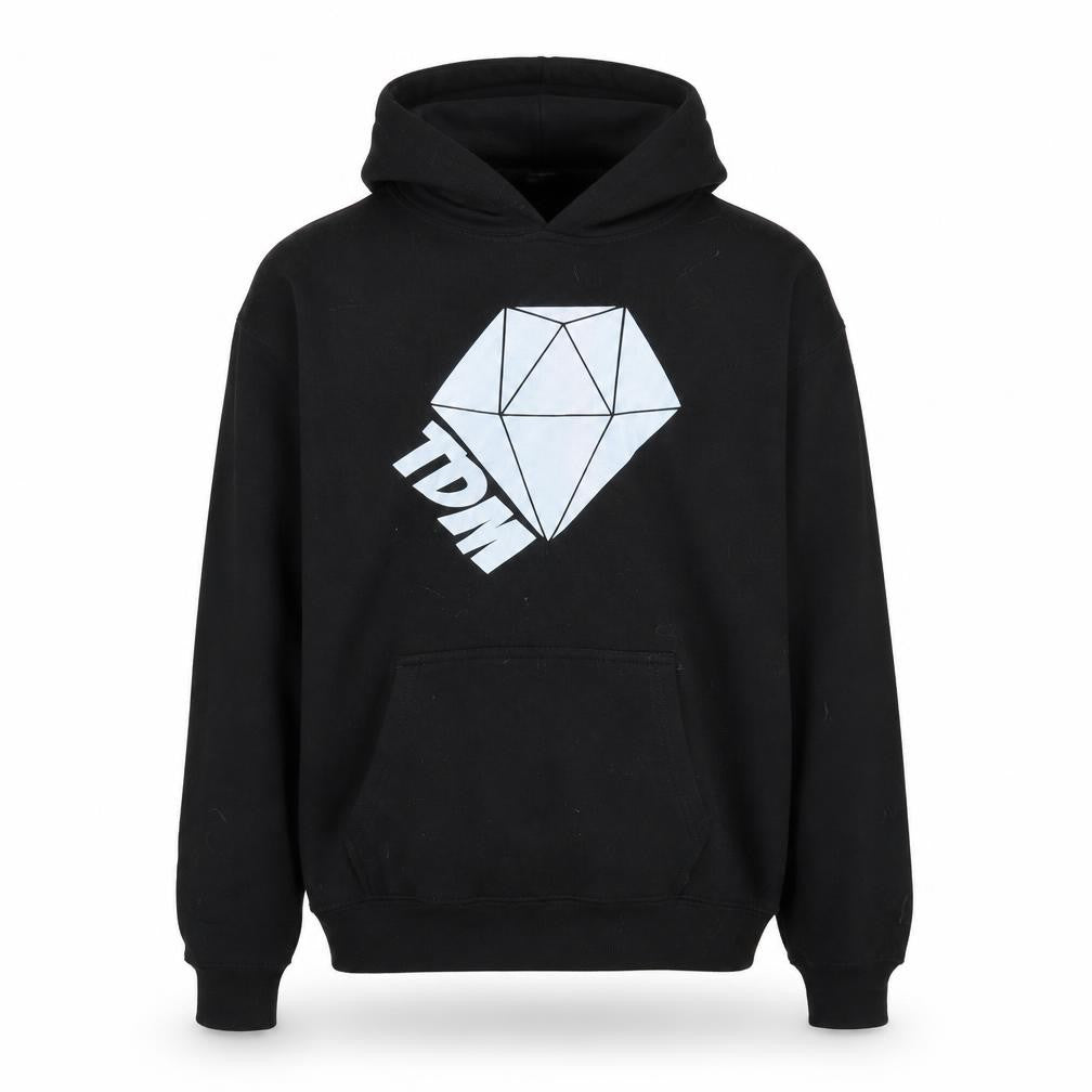supersoft Boys Black   Pullover Hoodie Size 10-11 Years