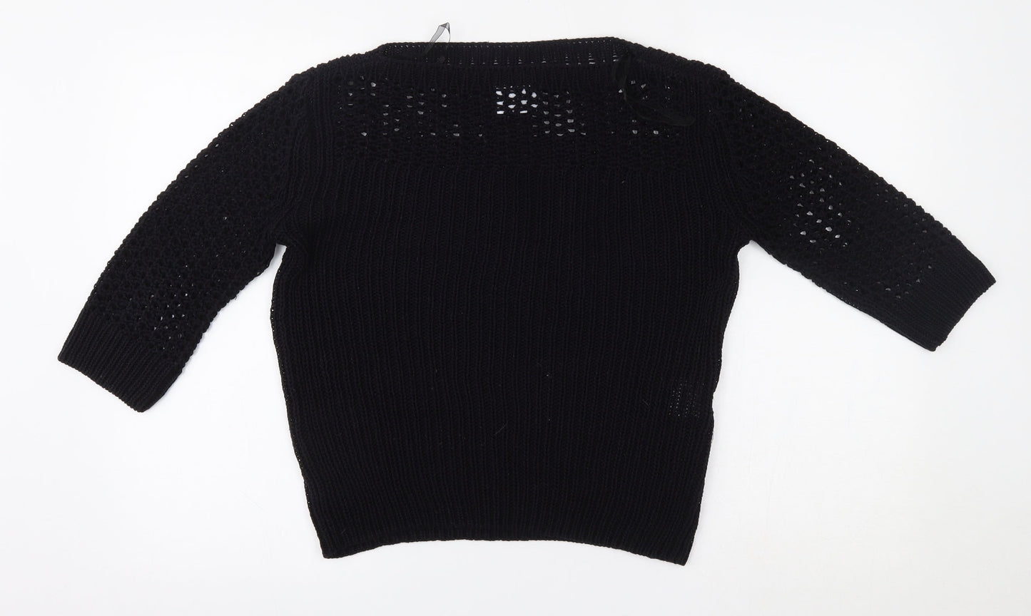 Papaya Womens Black   Pullover Jumper Size 14