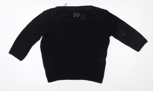 Papaya Womens Black   Pullover Jumper Size 14