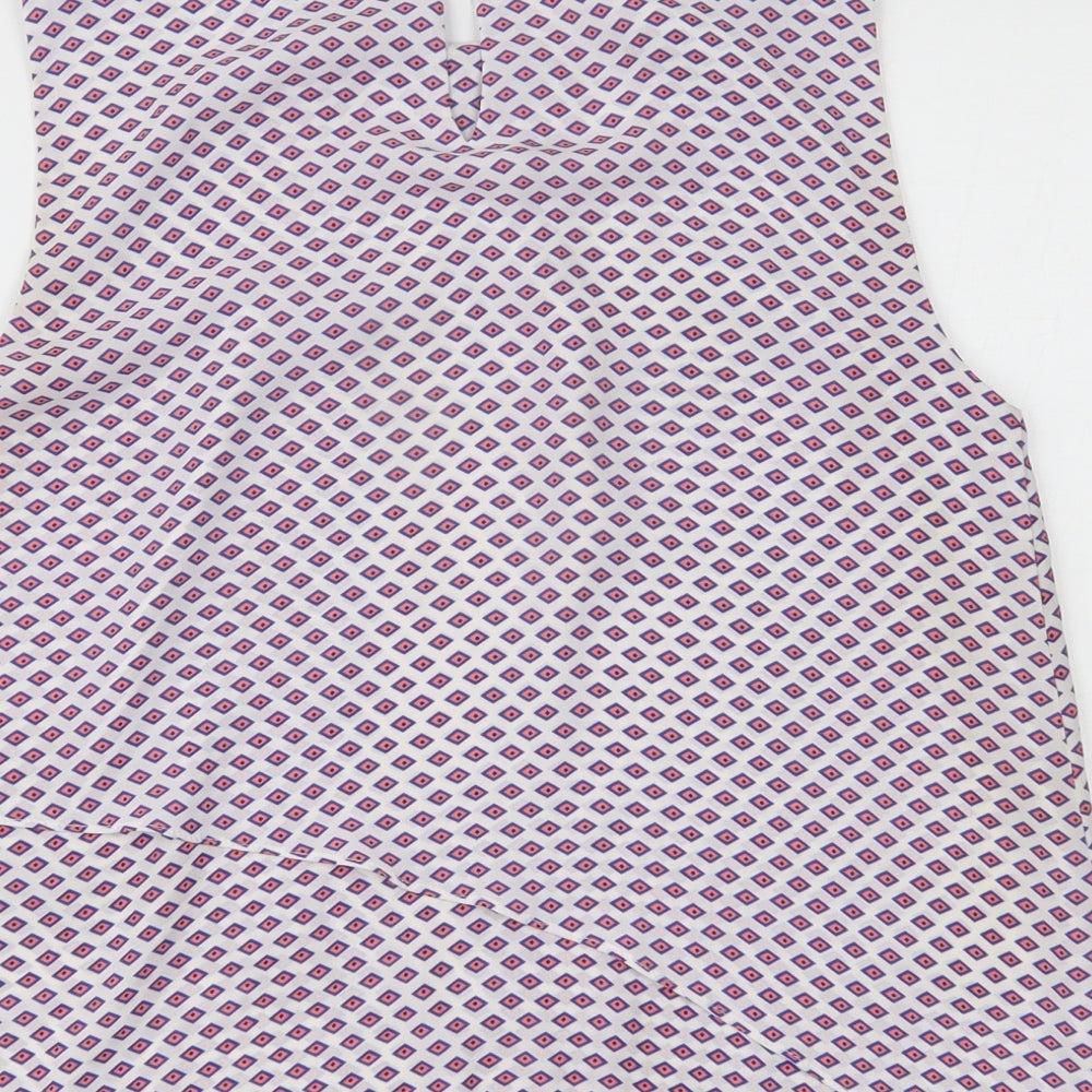 Mango Womens Multicoloured Geometric  Basic Tank Size S