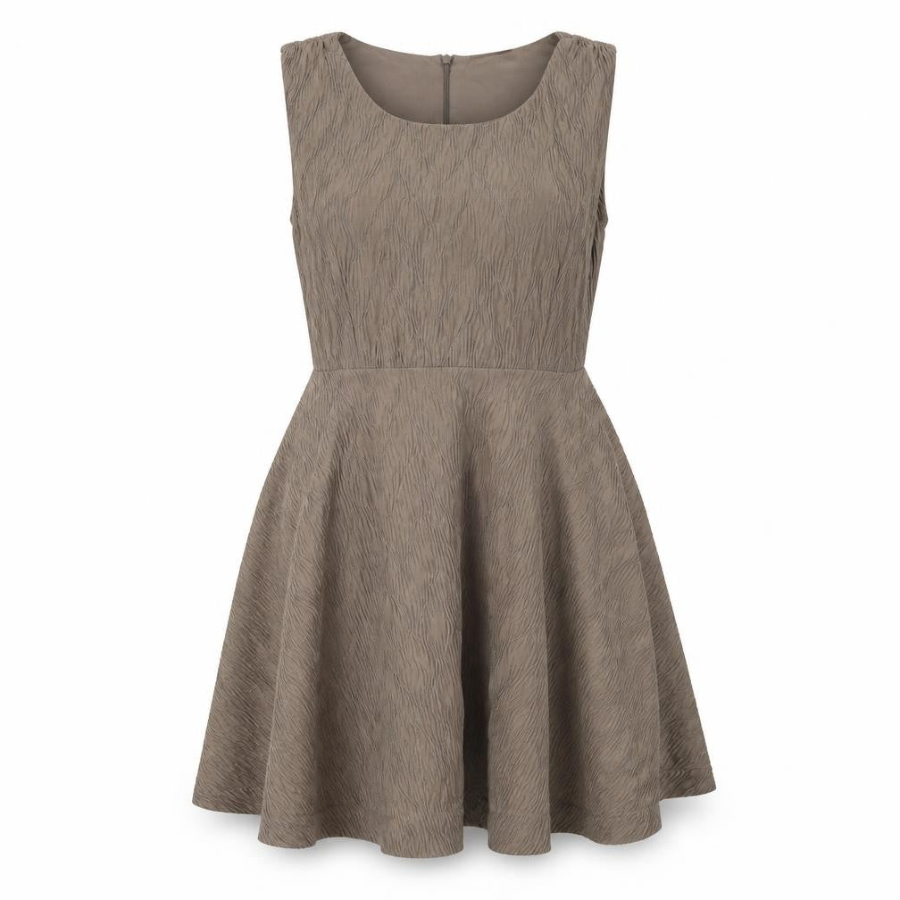 Uttam London Womens Beige   Fit & Flare  Size M