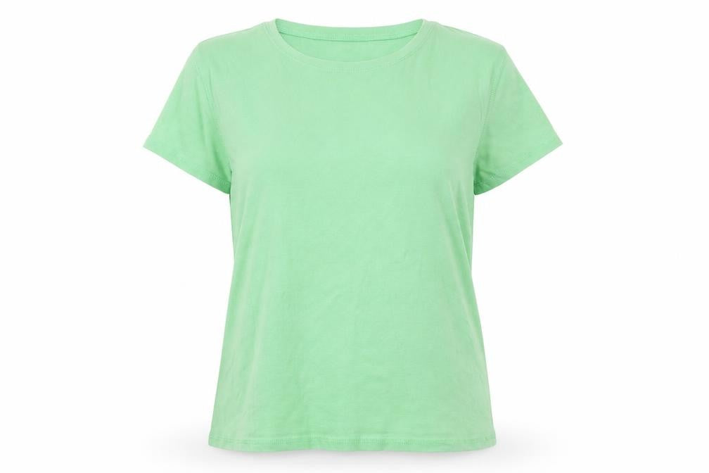 Elle Louise Womens Green   Basic T-Shirt Size L
