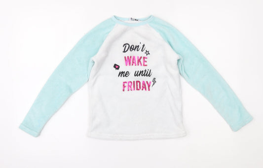 pep&co Girls Blue   Top Pyjama Top Size 8-9 Years