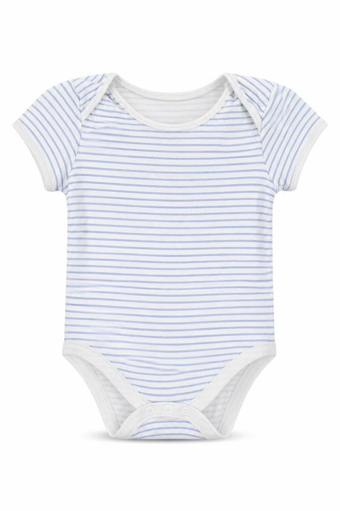 Primark Baby Blue Striped  Romper One-Piece Size 18-24 Months