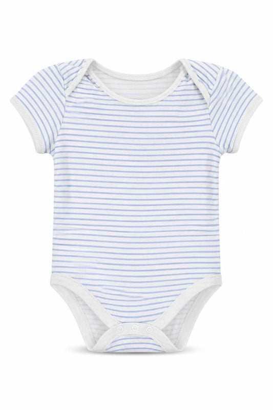 Primark Baby Blue Striped  Romper One-Piece Size 18-24 Months
