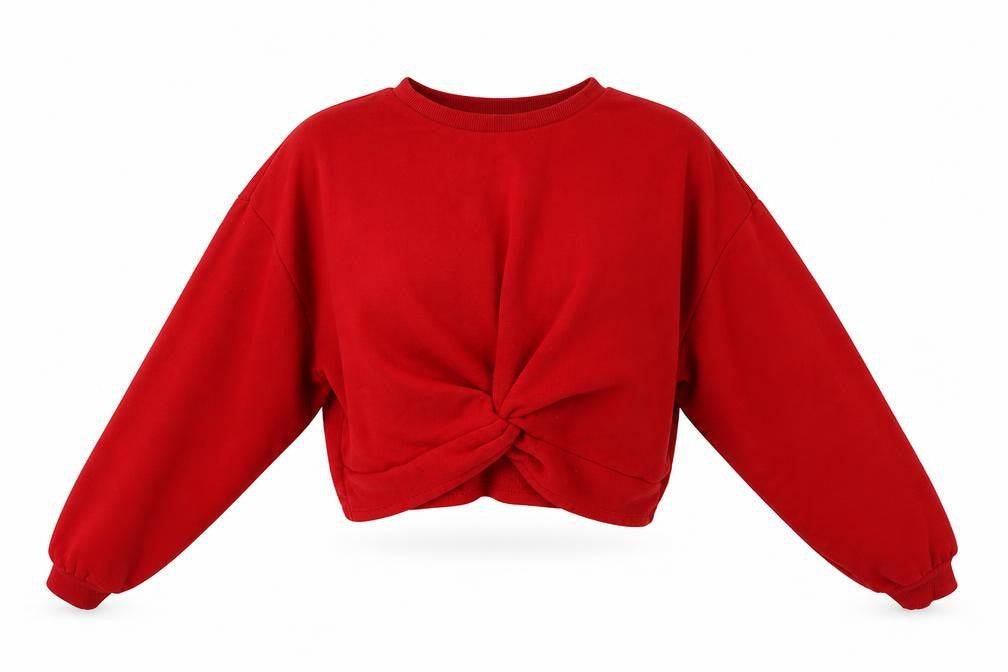 H&M Womens Red   Pullover Sweatshirt Size M