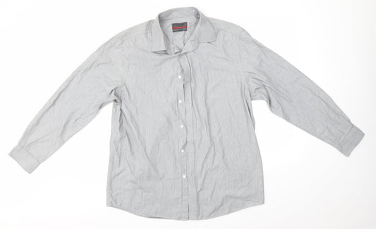 Burton Mens Grey    Button-Up Size L