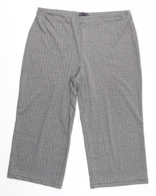 M&S Womens Grey   Dress Pants Trousers Size 20 L22 in