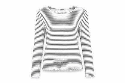 Next Girls Black Striped  Basic Casual Size 11 Years  - Black & White Stripe