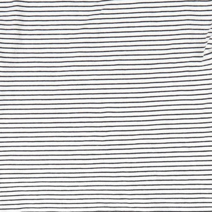 Next Girls Black Striped  Basic Casual Size 11 Years  - Black & White Stripe