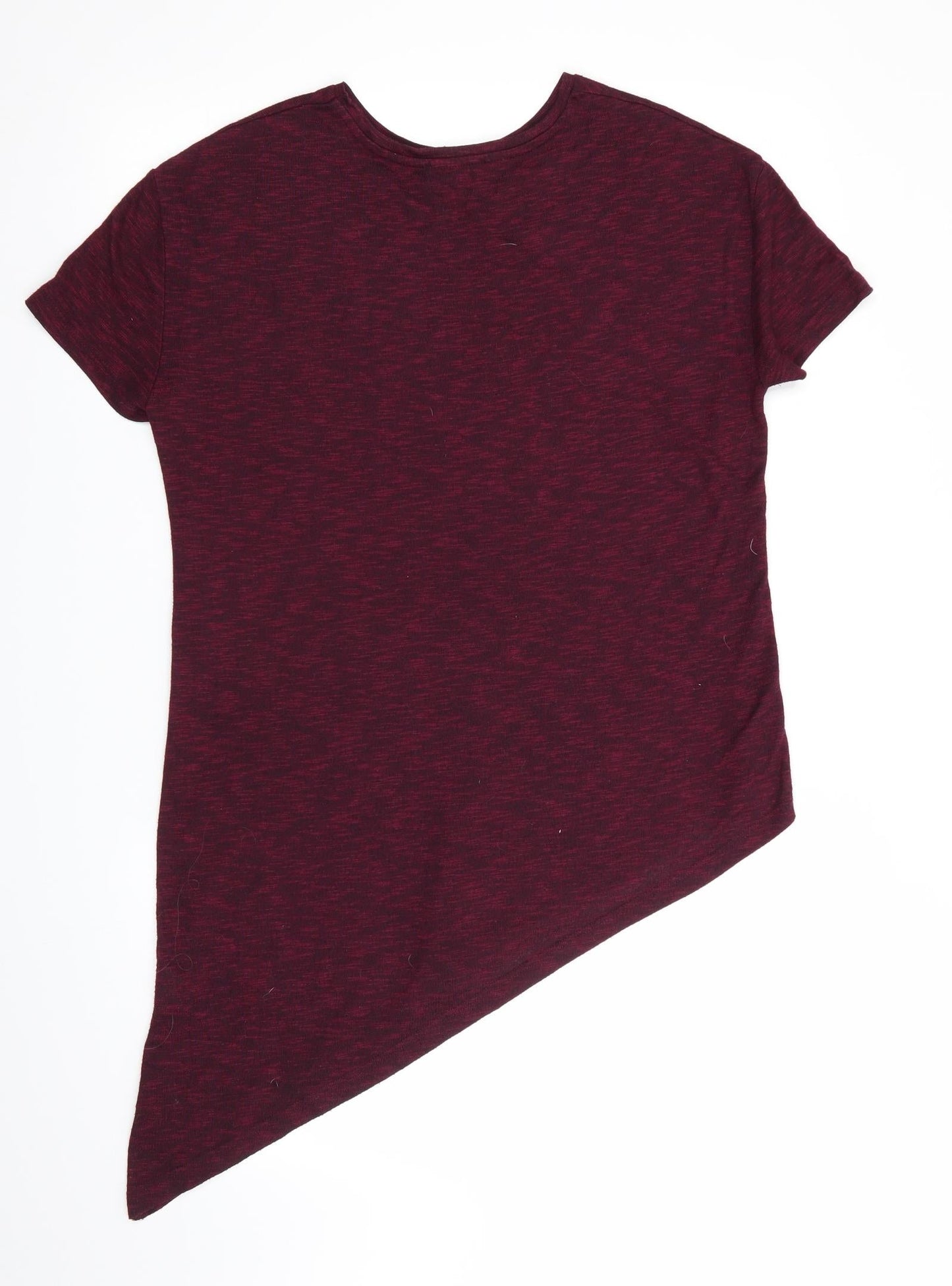 Atmosphere Womens Purple   Tunic T-Shirt Size 10  - Diagonal hem No 5 Edition Paris