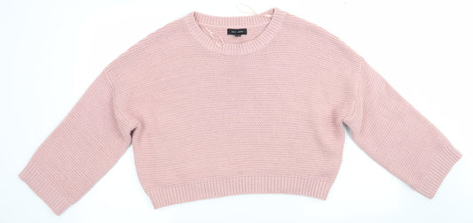 New Look  Womens Pink   Pullover Jumper Size S  - Batwing Sleeve