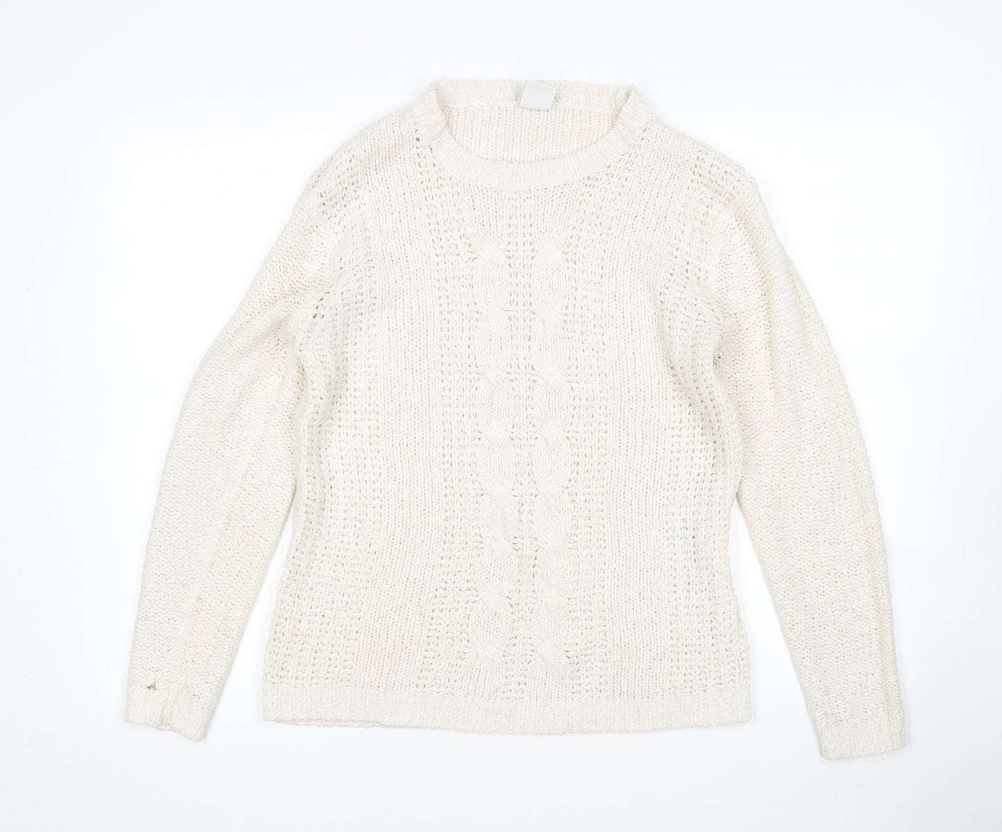 Vera Moda Womens Ivory   Pullover Jumper Size M