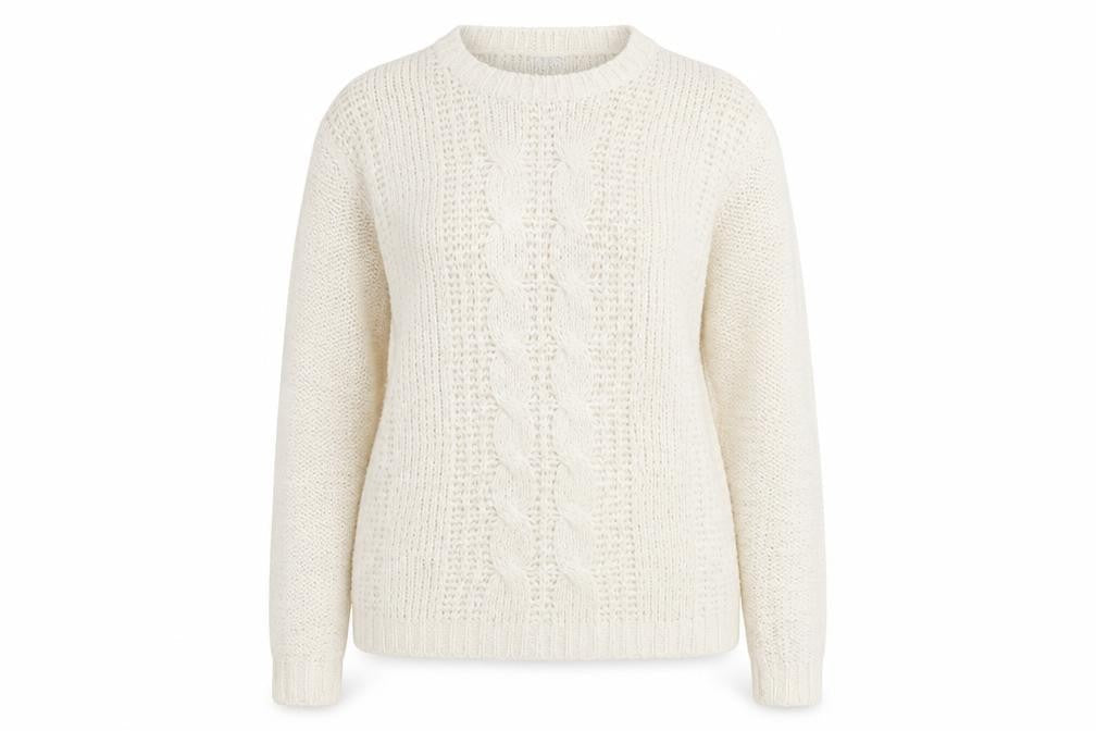 Vera Moda Womens Ivory   Pullover Jumper Size M