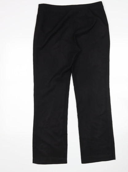 Papaya Womens Black   Rain Trousers Trousers Size 10 L29 in