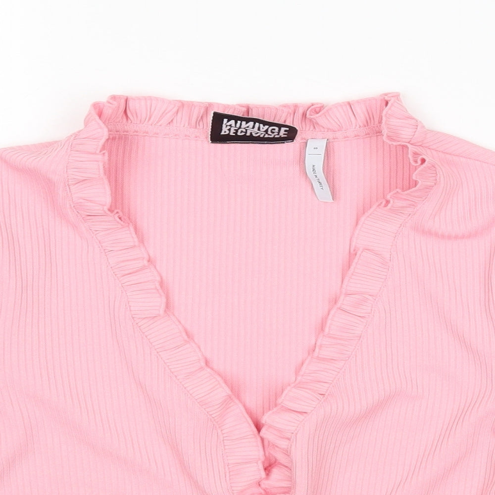 Reclaimed Vintage Womens Pink   Cardigan Jumper Size S