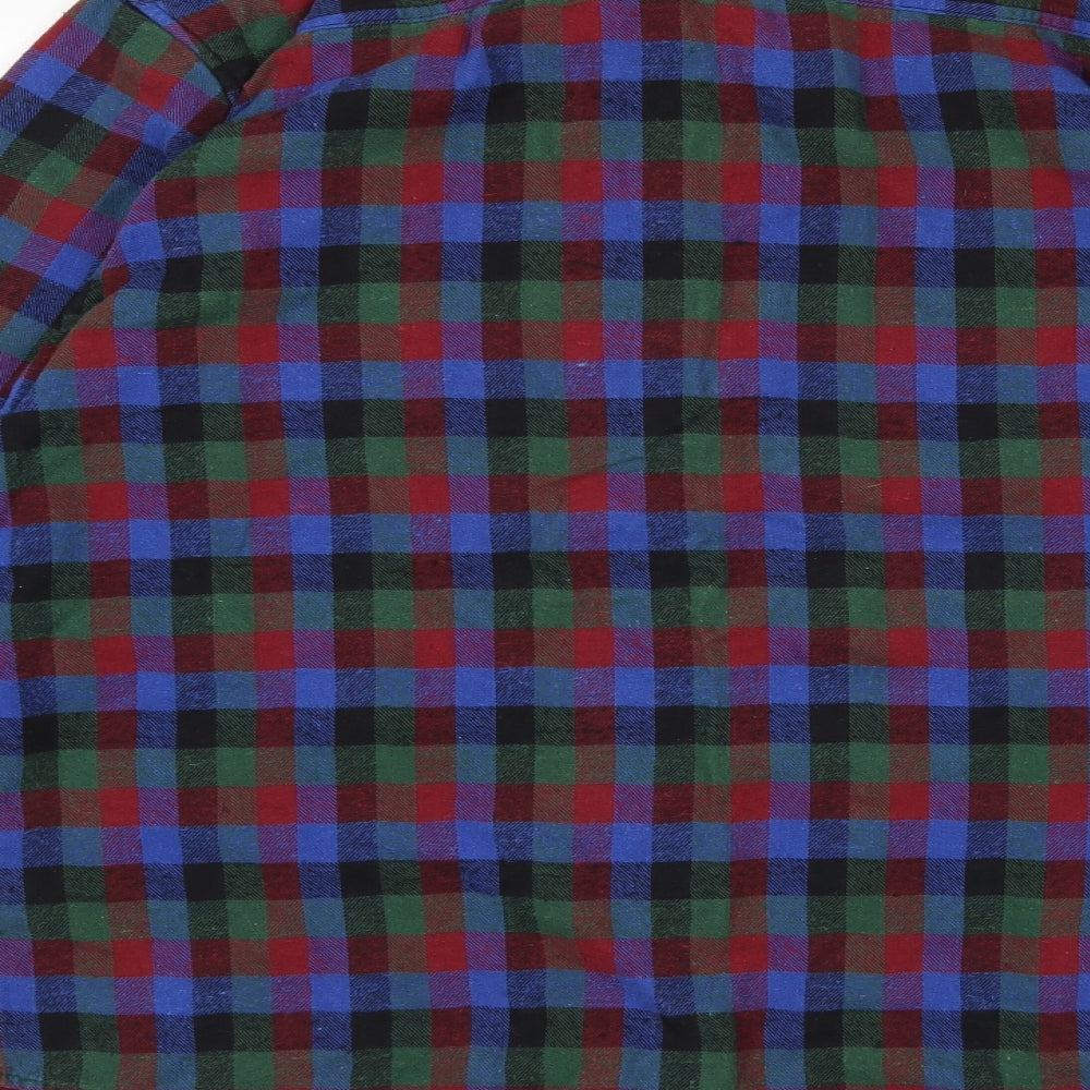 Chor Mens Multicoloured Check   Button-Up Size XL