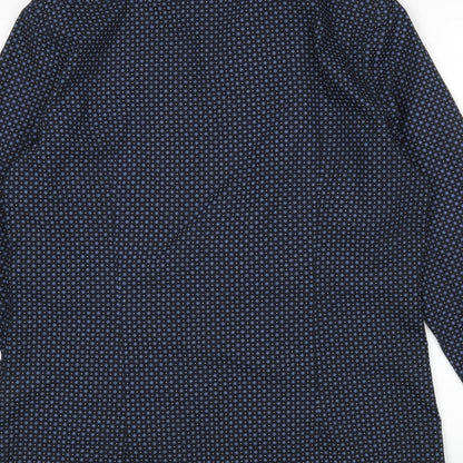 Preloved H&M Mens Multicoloured Polka Dot   Button-Up Size M - Label