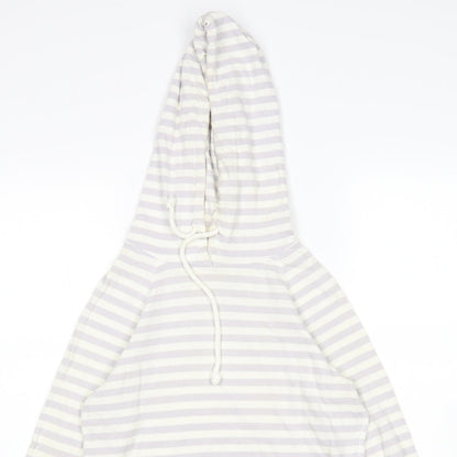 Jack Wills Womens Multicoloured Striped  Pullover Hoodie Size 8