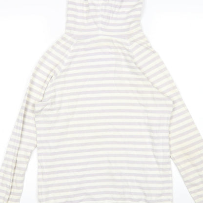 Jack Wills Womens Multicoloured Striped  Pullover Hoodie Size 8