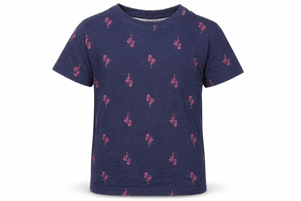 Primark Boys Blue Animal Print  Basic T-Shirt Size 6-7 Years