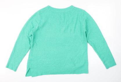 M&Co Womens Green   Pullover Jumper Size 16