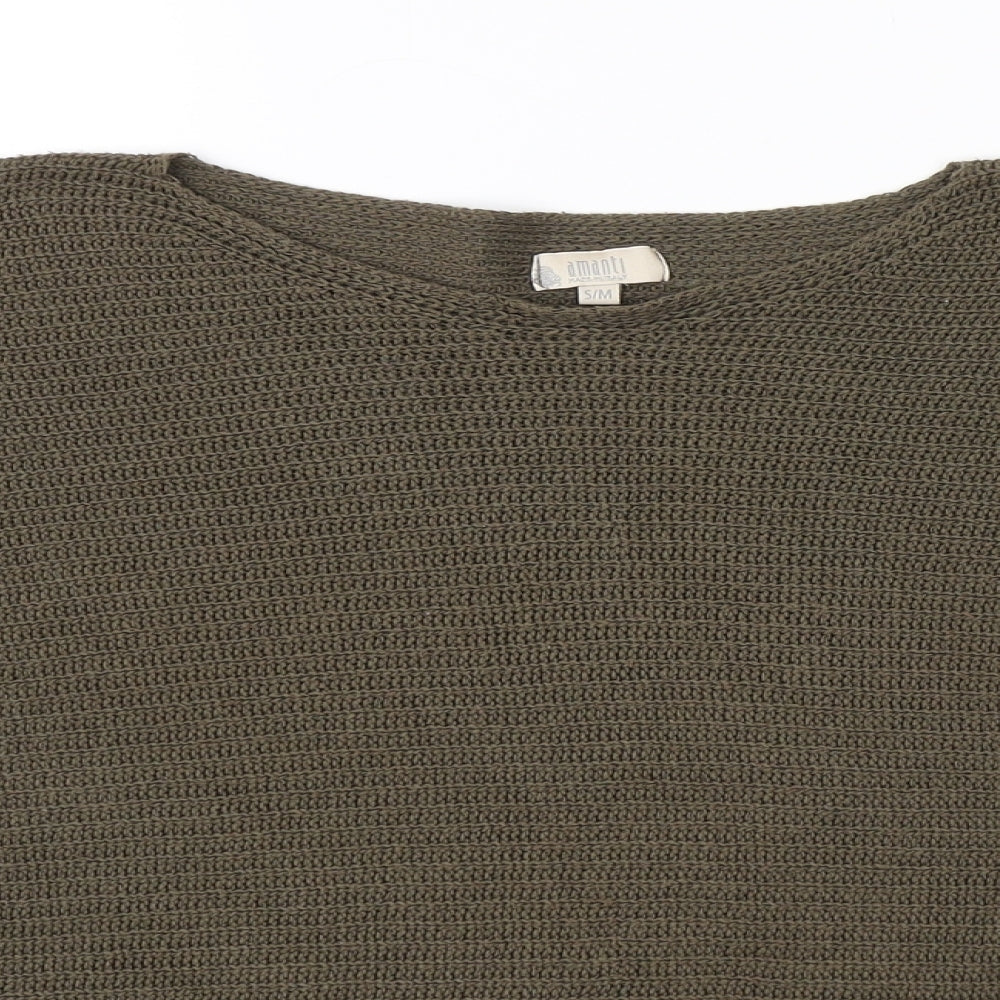 Amanti Womens Green   Pullover Jumper Size S