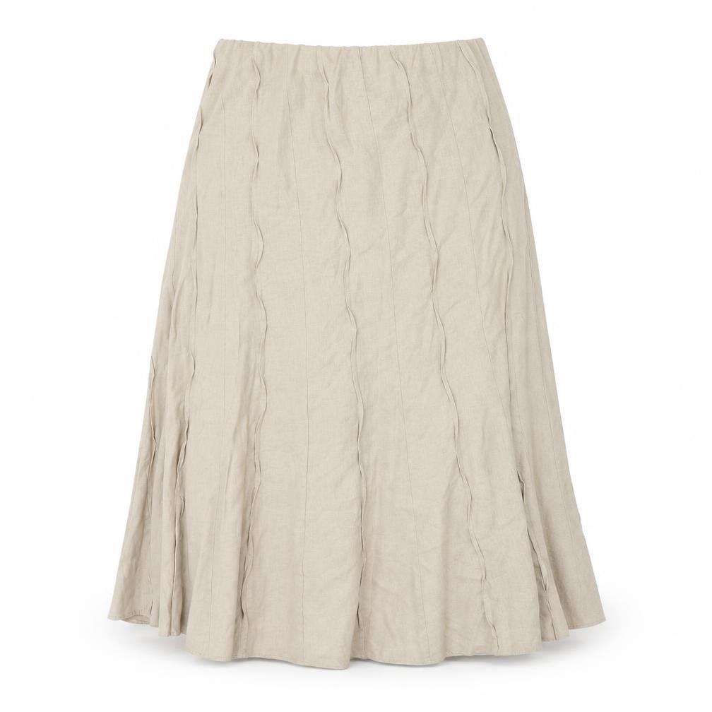 Preworn Womens Beige   A-Line Skirt