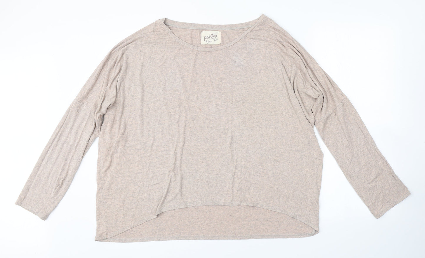 Preworn Womens Beige   Basic T-Shirt Size 2