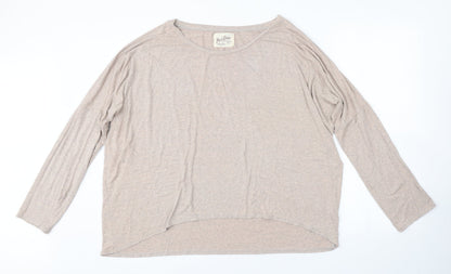 Preworn Womens Beige   Basic T-Shirt Size 2