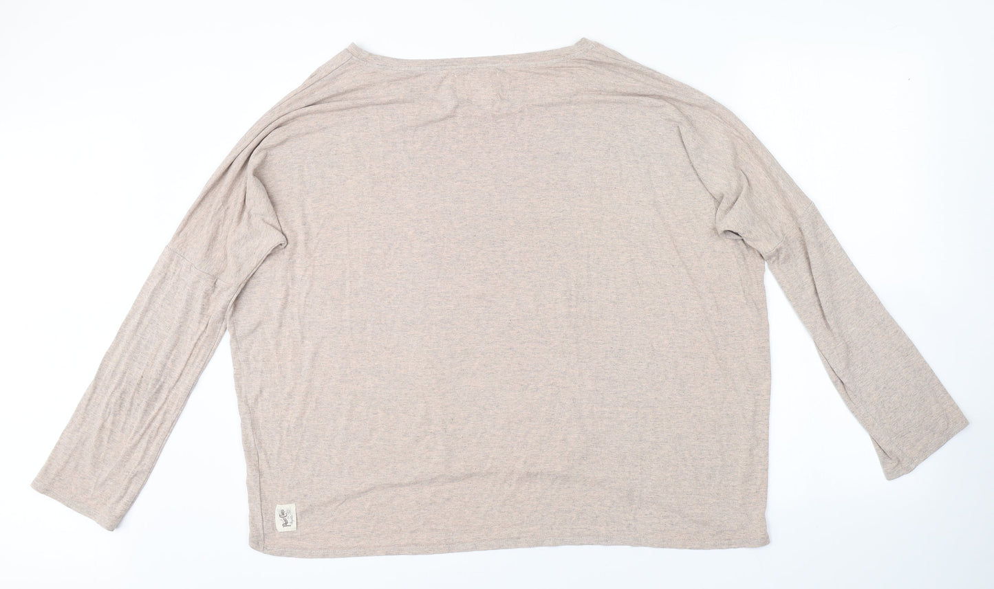 Preworn Womens Beige   Basic T-Shirt Size 2
