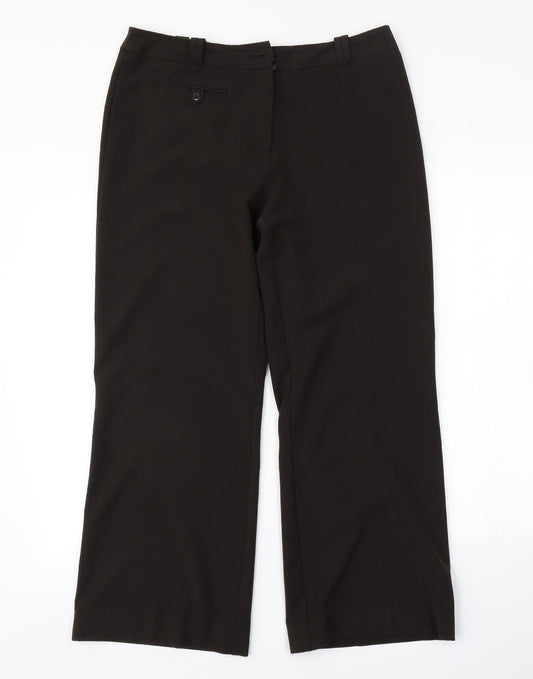 Debenhams Womens Brown   Trousers  Size 12 L26 in
