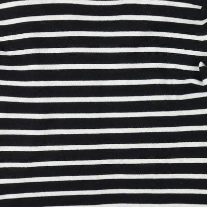 Marks & Spencer Womens Black Striped  Cardigan Jumper Size 12