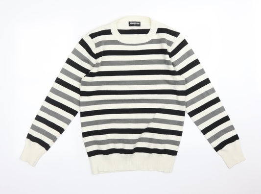 ARMANDO UOMO Womens Multicoloured Striped  Pullover Sweatshirt Size XL