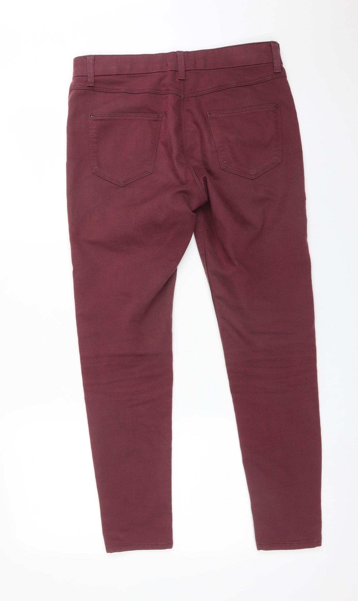 M&S Womens Red   Jegging Jeans Size 10 L28 in