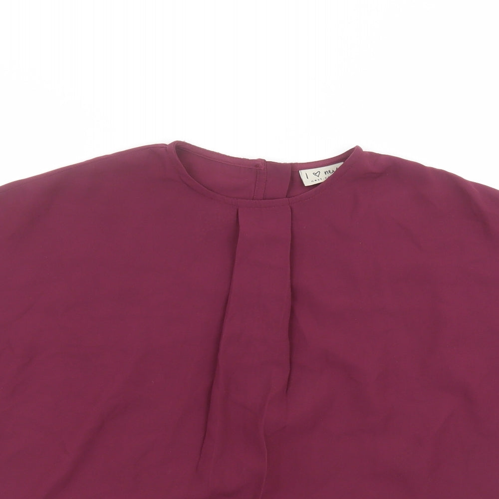 NEXT Girls Purple   Basic T-Shirt Size 12 Years