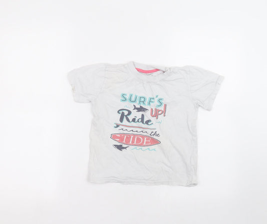 Primark Girls White   Basic T-Shirt Size 5-6 Years