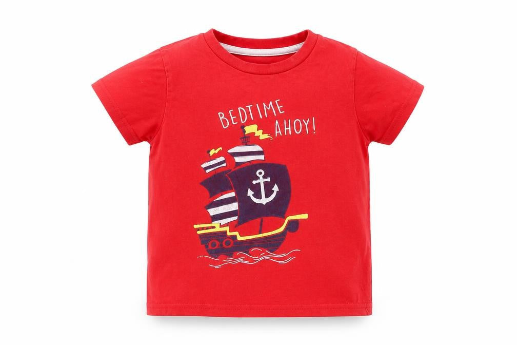 Primark Boys Red   Basic T-Shirt Size 5-6 Years