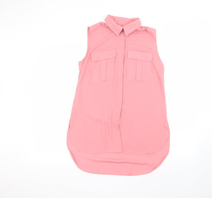 Atmosphere Womens Pink   Basic Button-Up Size 10