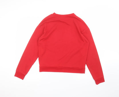 Preloved H&M Womens Red   Pullover Jumper Size S - Back