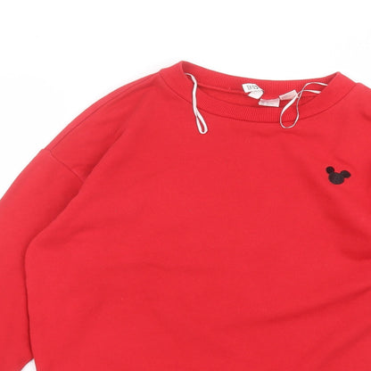 Preloved H&M Womens Red   Pullover Jumper Size S - Detail