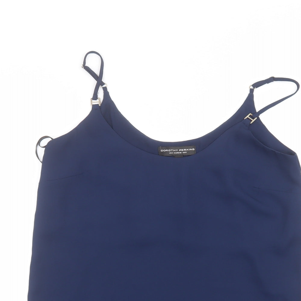 Dorothy Perkins Womens Blue   Basic Blouse Size 8